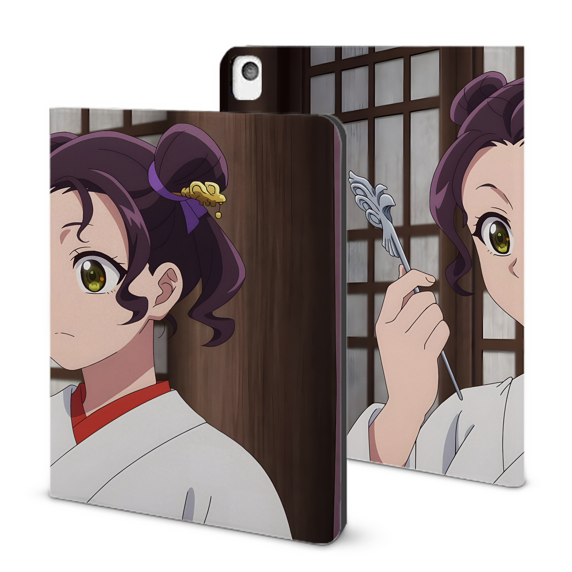 （画像用） 薬屋のひとりごと The Apothecary Diaries IPadケース ペンホルダー付き ブックスタイルデザイン